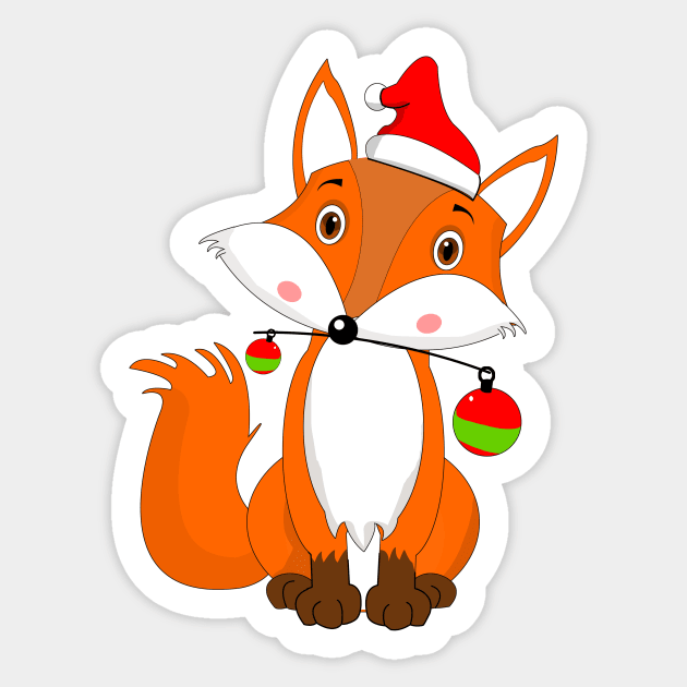 Foxmas, Merry Christmas! Sticker by Dogefellas